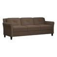 thumbnail image 1 of Hawthorne Collections Cushion Back Transitional Microfiber Sofa in Brown, 1 of 9