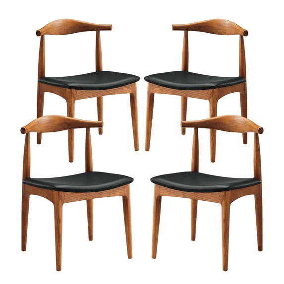 Hawthorne Collections Dining Chair in Black (Set of 4)