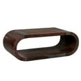 thumbnail image 1 of Hawthorne Collections Ellipse Solid Acacia Wood Coffee Table - Gray, 1 of 8
