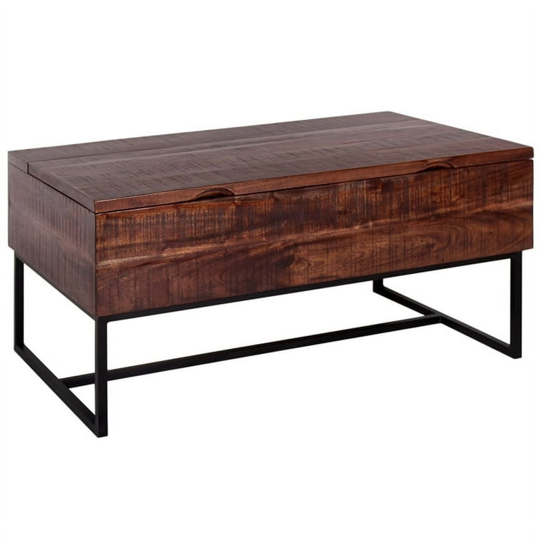 Heartwood crossing solid wood lift top coffee table outlet