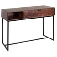 thumbnail image 1 of Hawthorne Collections Lakewood Solid Acacia Wood Console Table - Brown, 1 of 10
