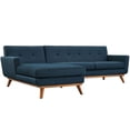 thumbnail image 1 of Hawthorne Collections Left Facing Sectional in Azure, 1 of 6