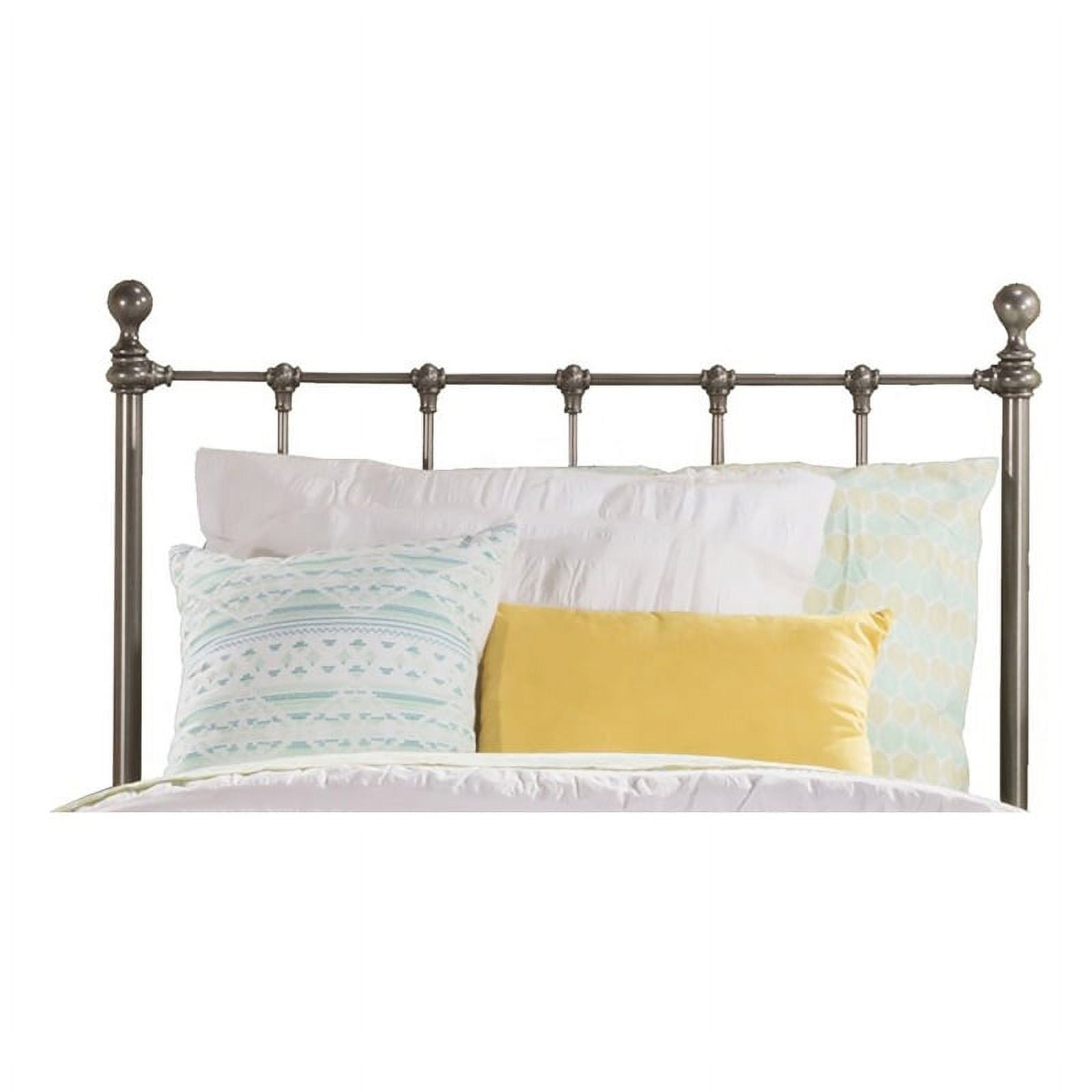 Hawthorne Collections Metal Twin Spindle Headboard In Black Steel