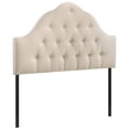thumbnail image 1 of Hawthorne Collection Full Tufted Panel Headboard in Ivory, 1 of 3