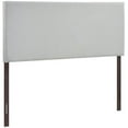 thumbnail image 1 of Hawthorne Collections Modern Fabric Upholstered Queen Panel Headboard in Gray, 1 of 5