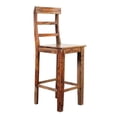 thumbnail image 1 of Hawthorne Collections Sante Fe Solid Sheesham Bar Stool in Brown (Set of 2), 1 of 15