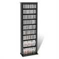 thumbnail image 1 of Hawthorne Collections Slim Media Storage Cabinet, Black Laminate, 64" Height, 1 of 2