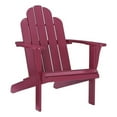 thumbnail image 1 of Hawthorne Collections Traditional Wood Outdoor Chair with Arm Rests in Red, 1 of 11