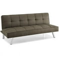 thumbnail image 1 of Hawthorne Collections Tufted Convertible Sleeper Sofa in Java, 1 of 6