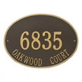 thumbnail image 1 of Hawthorne Estate 2-Line Address Wall Plaque in Bronze and Gold, 1 of 1