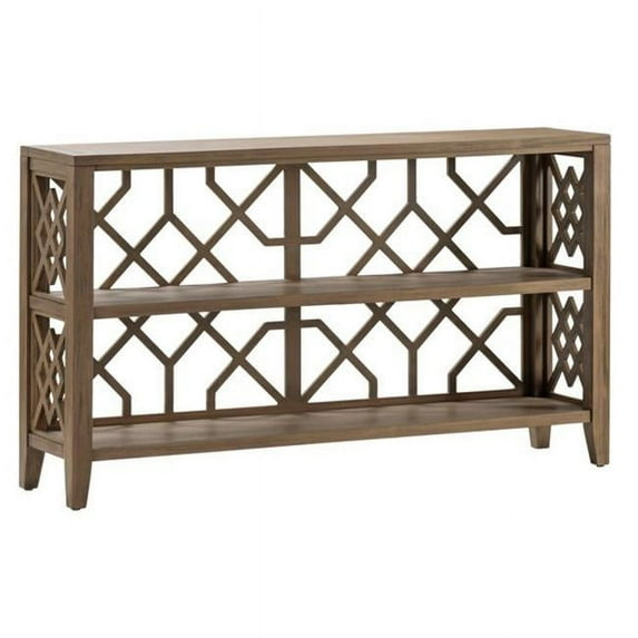 Crestview Collection CVFVR8139 56 x 13 x 32 in. Hawthorne Estate Open Fretwork Console, Dayton