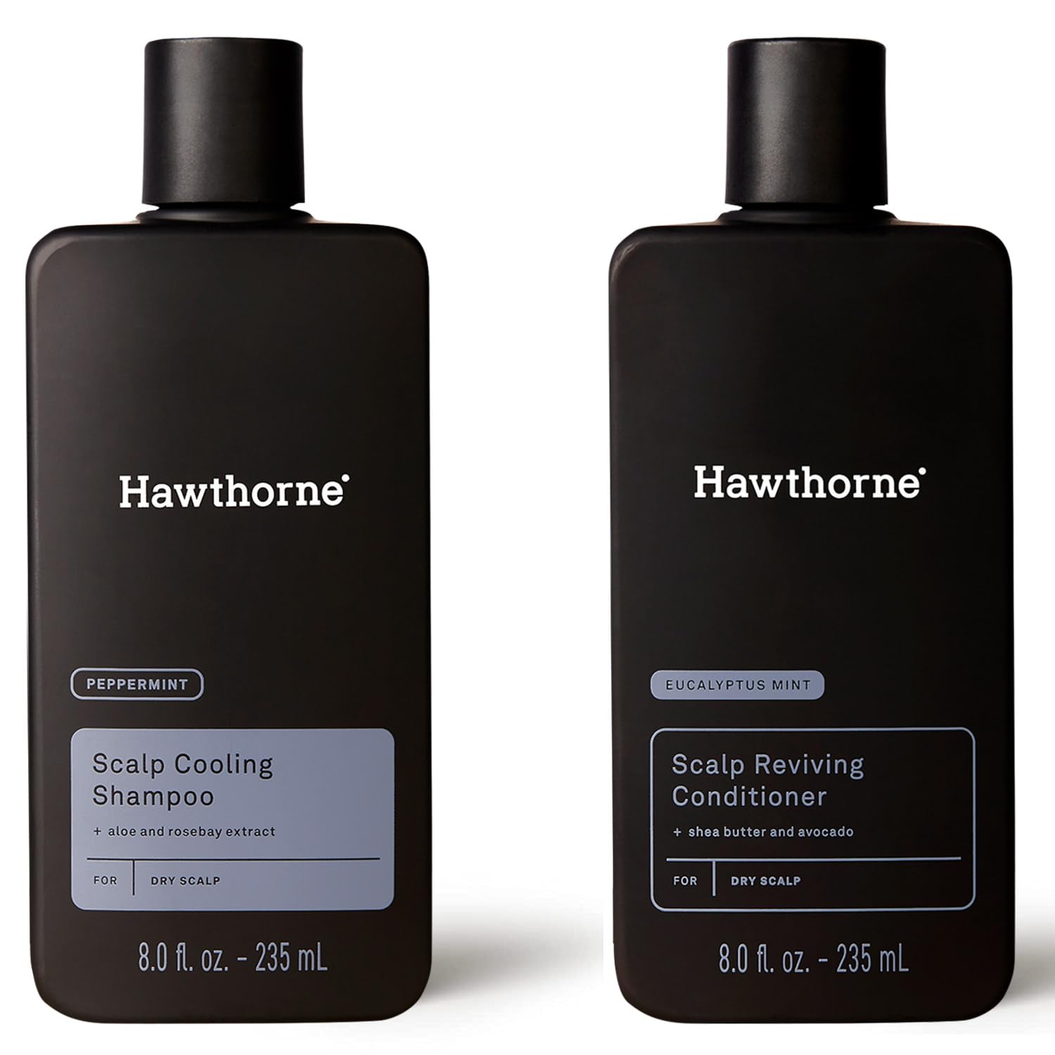 Hawthorne Men's Scalp Cooling Shampoo and Conditioner Hair Set. For Dry