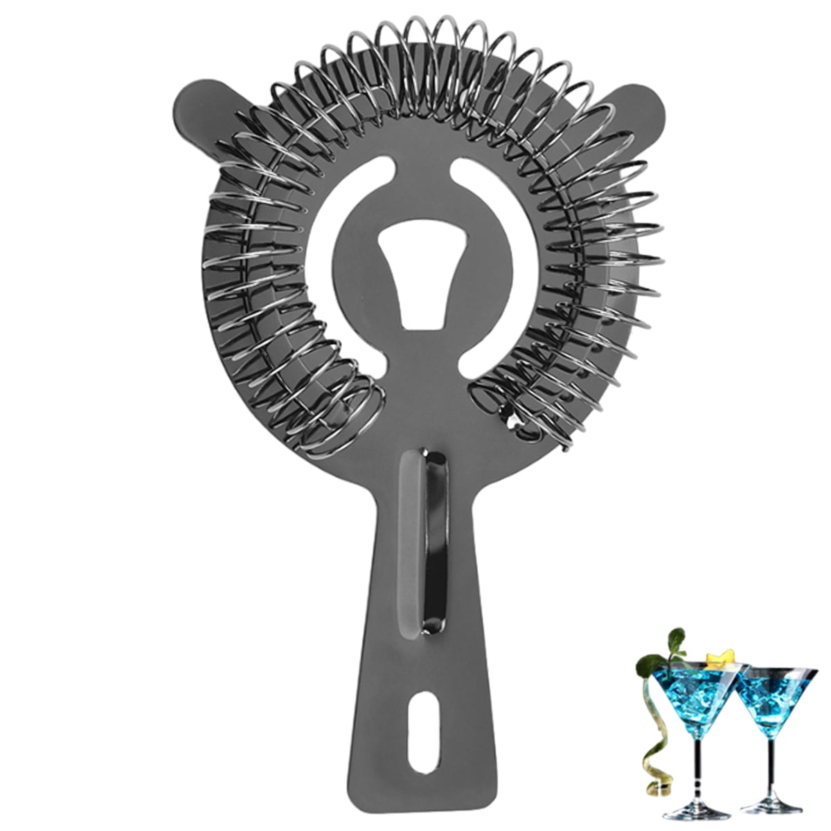 Hawthorne Strainer Stainless Steel Cocktail Strainer with High