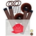 thumbnail image 1 of Hawwwy 12-Piece Hair Bun Maker Kit & Carry Case, Easy & Fast Small Bun Best Sellers Kit, 1 of 7