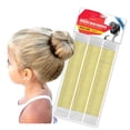 thumbnail image 1 of Hawwwy Premium Hair Bun Maker, Mini Buns/Thin Hair Tool, French Twist Donuts - 3 Pack Gold, 1 of 6