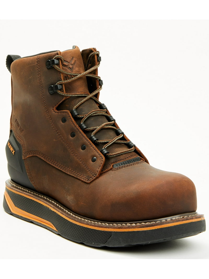 hawo... Hawx Men's Crazy Horse Wedge Chelsea Work Boots - Composite Toe