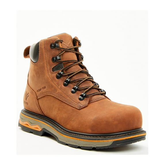 Hawx Men's 6" Enduro Lace-Up Work Boot Composite Toe Dark Brown 11 D(M) US