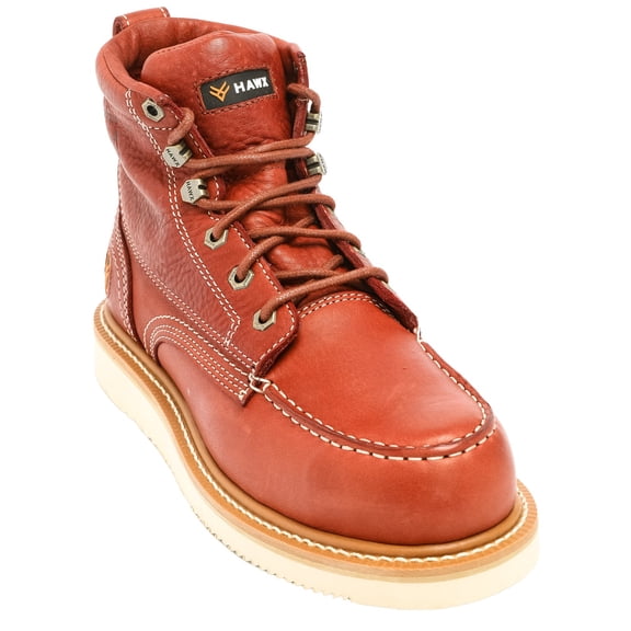 Hawx Men's 6" Grade Work Boot Composite Toe Red 7 D(M) US