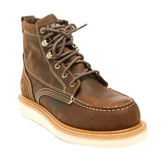 Hawx Men's 6" Grade Work Boot Composite Toe Distressed Brown 8.5 D(M) US