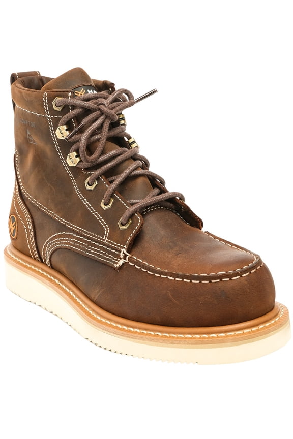 Men's 6" Grade Work Boot Composite Toe Distressed Brown 9 EE US