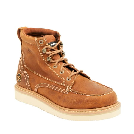 Hawx Men's 6" Grade Work Boot Moc Toe Tan 8.5 D(M) US