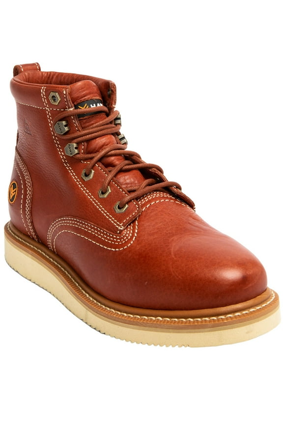 Men's 6" Grade Work Boot Soft Toe Red 8.5 EE US