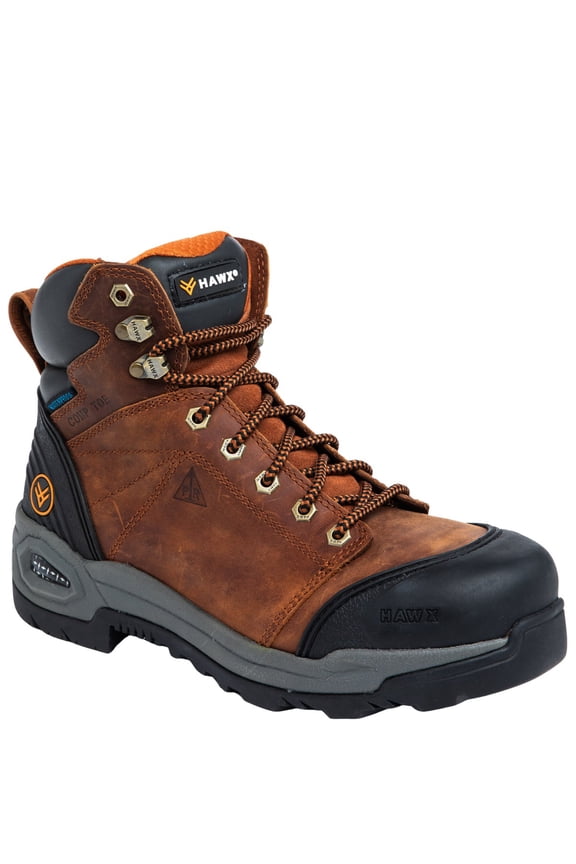 Men's 6" Lace-To-Toe Work Boot Soft Toe Rust Copper 8.5 EE  US