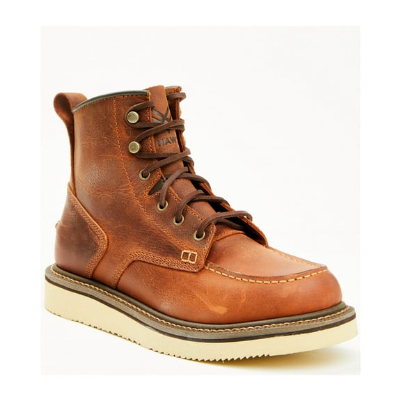 Hawx Men's 6" Lace-Up Moc Work Boot Soft Toe - BHX00R0W400 10.5 D(M) US
