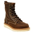 thumbnail image 1 of Hawx Men's 8" Grade Work Boot Moc Toe Brown 11.5 D(M) US, 1 of 7