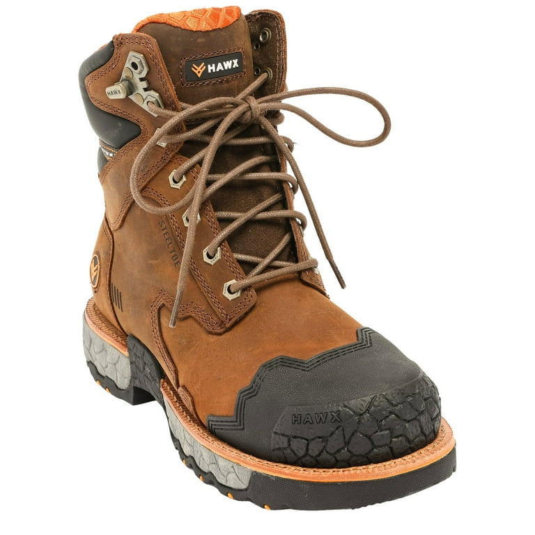 Hawx Men s 8 Legion Work Boot Steel Toe Brown 15 EE US Walmart