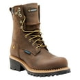 thumbnail image 1 of Hawx Men's 8" Waterproof Logger Boot Soft Toe Brown 10 EE  US, 1 of 7