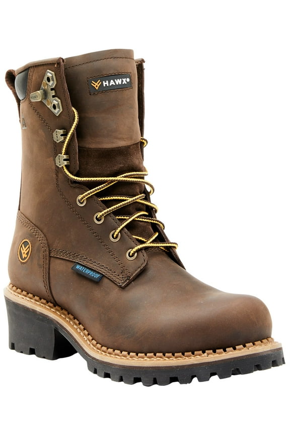Men's 8" Waterproof Logger Boot Soft Toe - BHX0WRPW134 11.5 EE  US