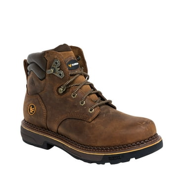 Hawx Men's Crew Chief Work Boot Soft Toe Dark Brown 9 EE  US