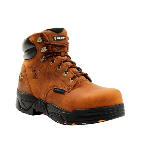 Hawx Men's Enforcer 6" Lace-Up Waterproof Hiking Work Boot Composite Toe - BHXCWRPW64 10.5 D(M) US