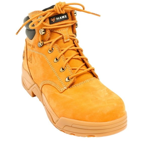 Hawx Men's Enforcer Lace-Up Work Boot Composite Toe Wheat 9 EE  US