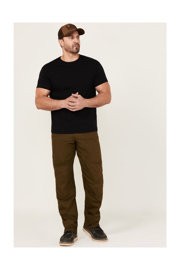 Work Gear Men's Extreme Double Front Ripstop Work Pants Olive 32W x 30L