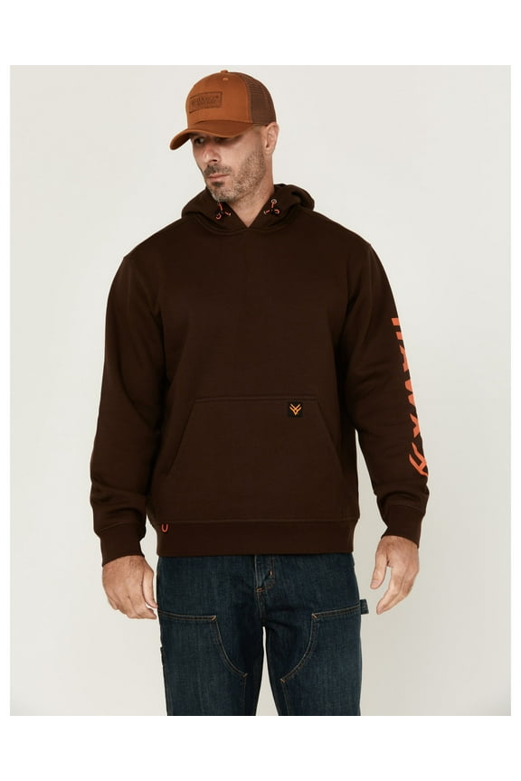 Work Gear Men's Halstead Logo Sleeve Hooded Sweatshirt - HXSP24K71-BN US