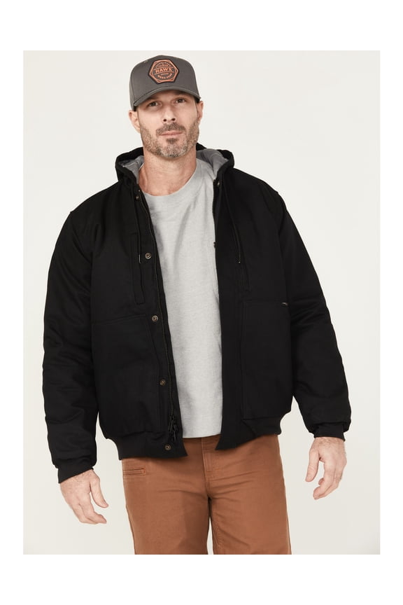 Work Gear Men's Hooded Bomber Jacket - HXFRFA24O01-BLK