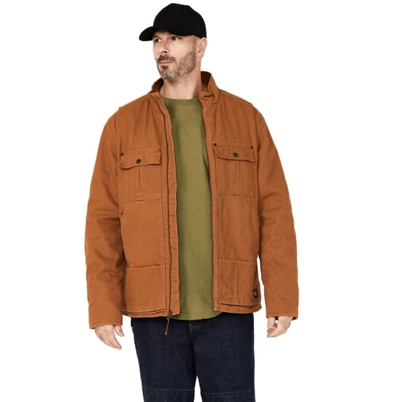 Hawx Work Gear Men's Lined Duck Work Jacket Rust Copper Medium  US