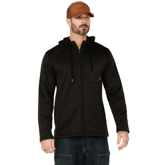 Hawx Men's Merrick Grid Back Zip-Front Fleece Hooded Work Jacket - HXFA21O20 Medium US