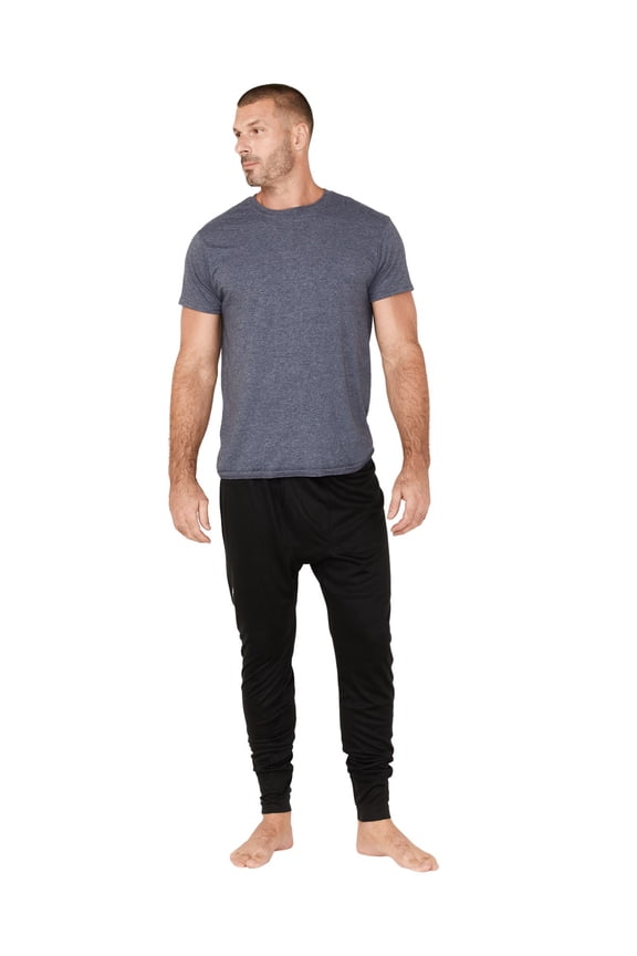 Men's Midweight Baselayer Bottom Work Undergarment Black