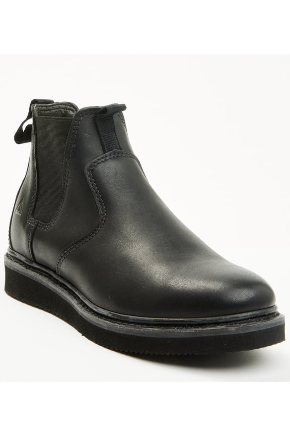 Work Gear Men's 5.5" Pull-On Chelsea Work Boot Soft Toe Black 13 D(M) US