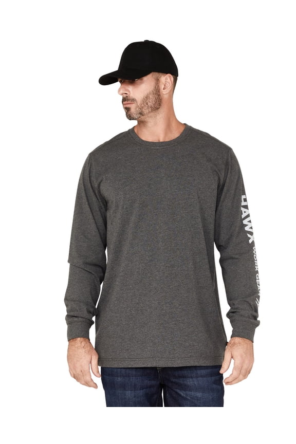 Work Gear Men's Quality Goods Logo Graphic Work T-Shirt - HXFA22K84-CHR Medium