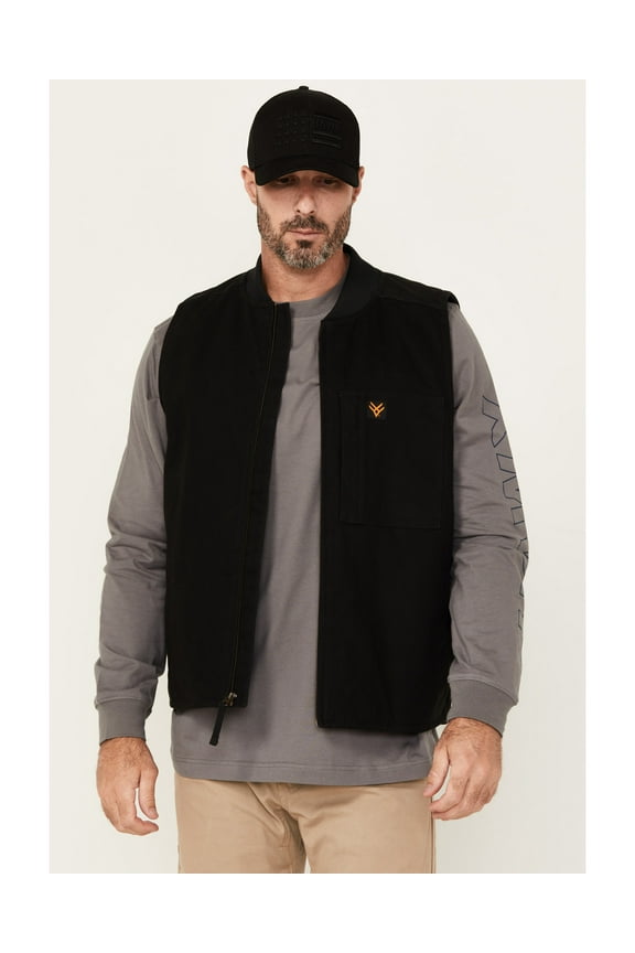 Work Gear Men's Richardson Insulated Duck Canvas Vest Black Medium  US