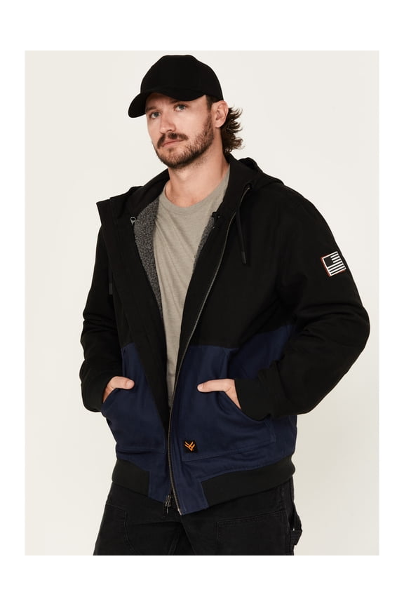 Work Gear Men's Sheridan 2-In-1 Color Block Jacket Black Medium  US