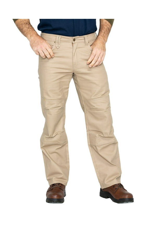 Work Gear Men's Stretch Canvas Utility Work Pants Big Beige/Khaki 46W x 30L