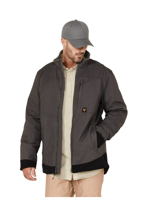 Work Gear Men's Weather Ripstop Zip-Front Hooded Sherpa Work Jacket - HXFA21O12 US