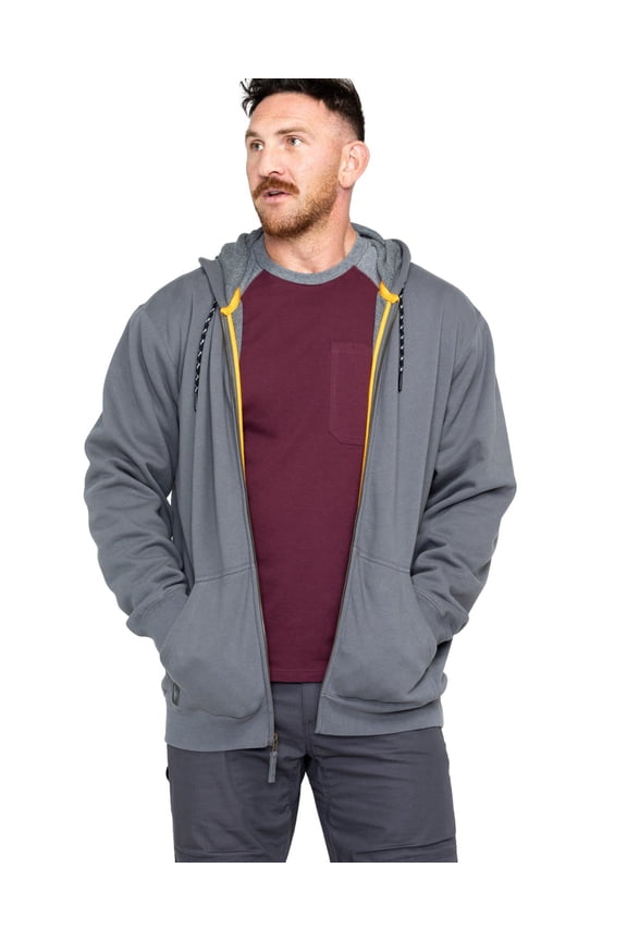 Men's Zip-Front Hooded Work Jacket - HF18F1-CHR Medium US