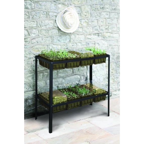 Haxnicks Rootrainer Racking Station w/ 8 Deep Rootrainers