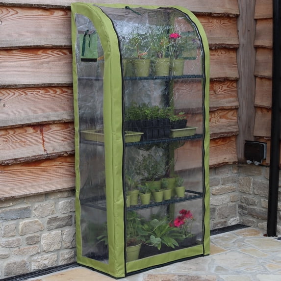 Tierra Garden Single Plant House, 19.5 in x 29.5 in x 63 in, Side Vents, Reflective Backing